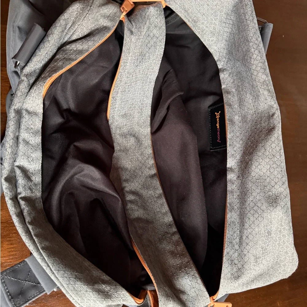 OTF Orange theory Fitness Grey & Orange Duffel Bag